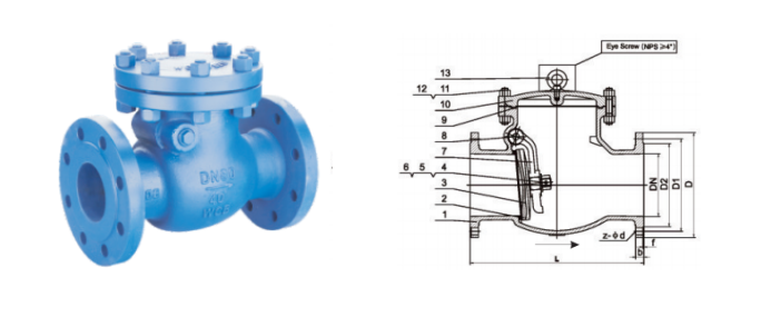 DIN Swing Check Valve