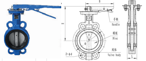 D71X-10/10Q/16/16Q Wafer Type Center Line Butterfly Valve