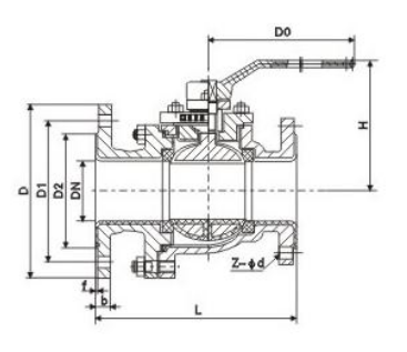 Q41F46-10C/16C Manual LIning Fluorine Ball Valve