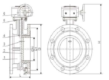 D341X-10/16 Flanged Butterfly Valve
