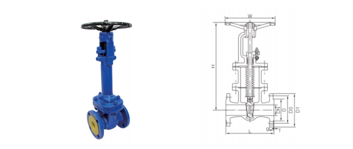 WZ41H-16/25/40 DIN Bellow Seal Gate Valve