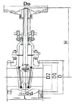 Z40H-150/300/600/900LB ANSI Rising Stem Gate Valve(API)