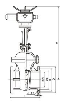 Z940H-150/300/600/900LB API Electric Gate Valve