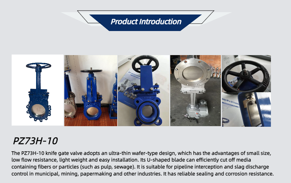 DN 50-600mm Rising Stem Knife Gate Valve