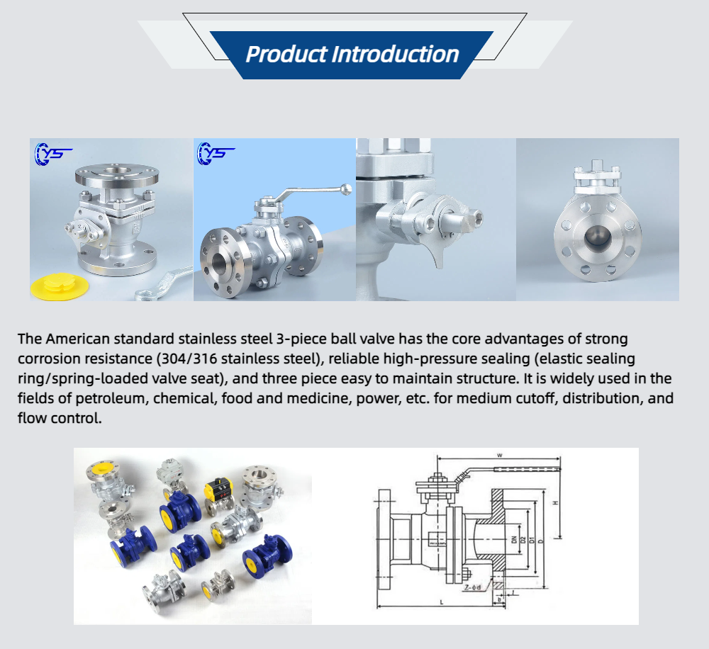 3PC Ball Valve-1000WOG