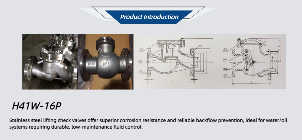 H41W-16/25/40P、R Stainless Steel Lifting Check Valve