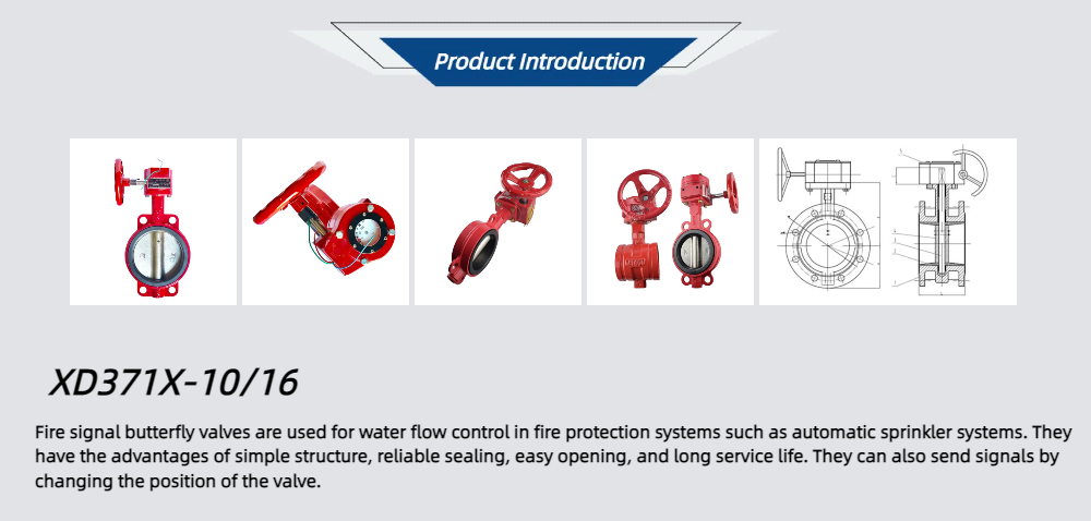 XD371X-10/16 Fire Control Signal Butterfly Valve
