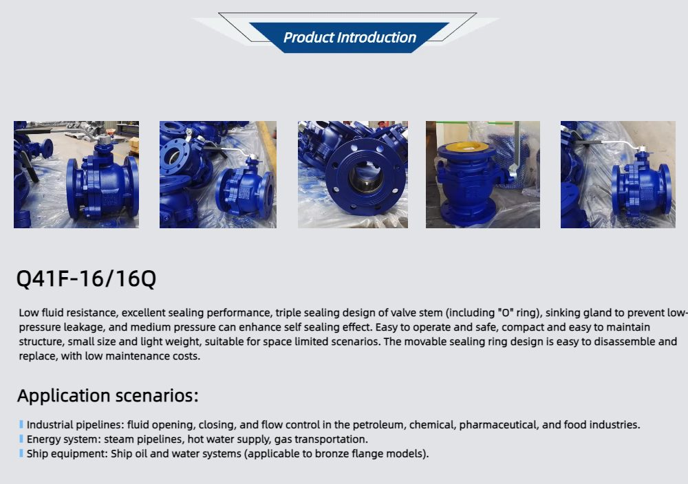 Q41F-16/16Q Ductile Iron Ball Valve