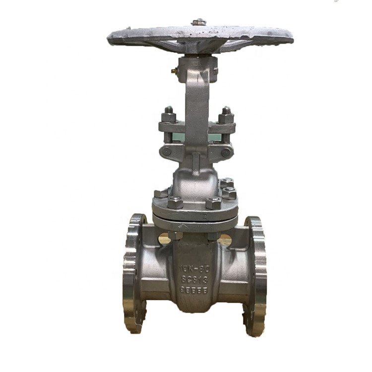 JIS stainless steel gear gate valve with flange ends