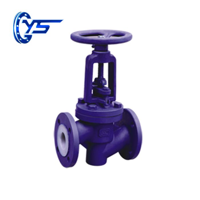 worm gear/electrictally-driven Fluorine lined globe valve 