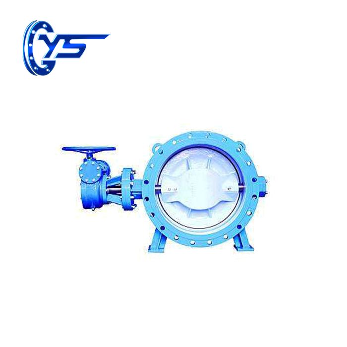 High quality Resilient seated double eccentric flanged butterfly valve
