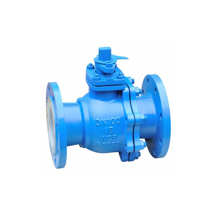 Q41F46-10C/16C Manual LIning Fluorine Ball Valve