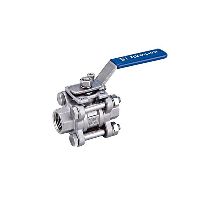 3PC Ball Valve dn-50-600mm stainless steel ballvalve 1000WOG