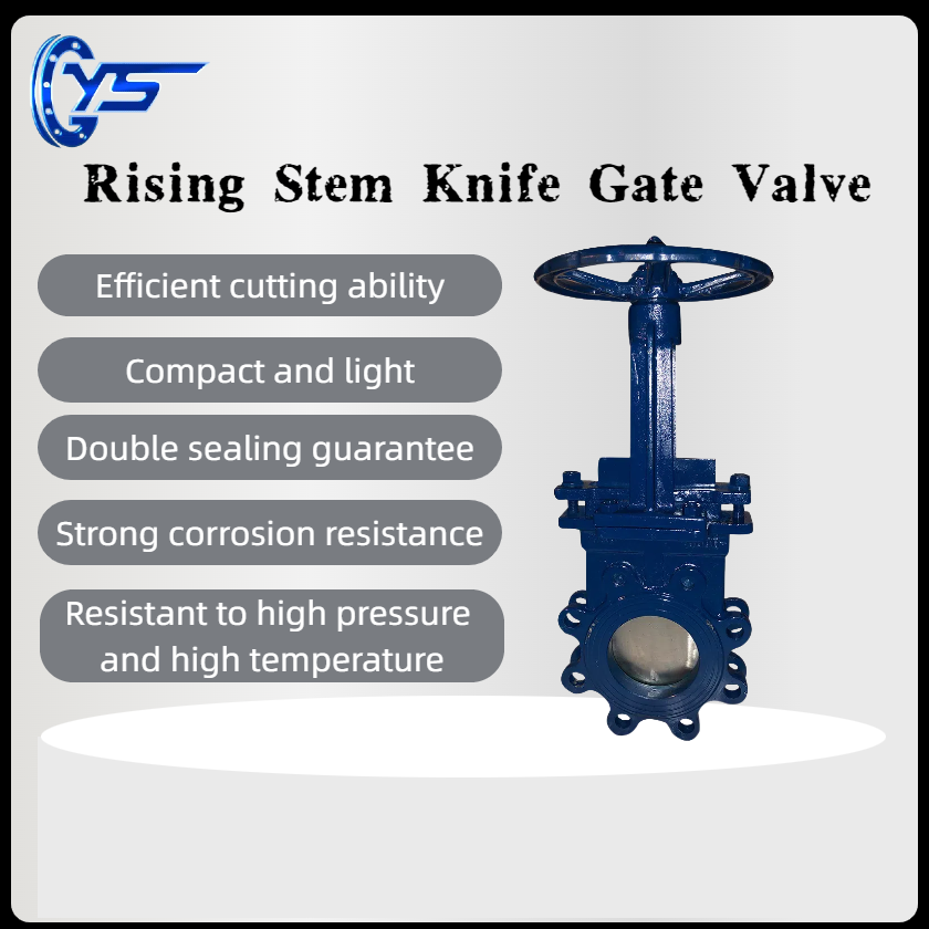 DN 50-600mm Rising Stem Knife Gate Valve