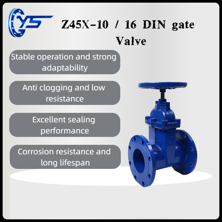 Z45X-10 / 16 DIN O-type F4 concealed gate valve