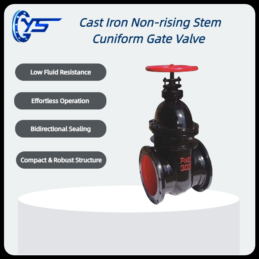Z45T/W-10 Cast Iron Non-rising Stem Cuniform Gate Valve With Handle