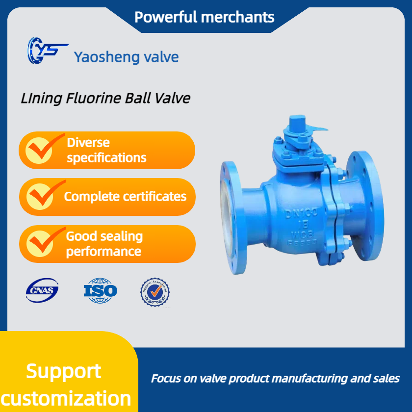 Q41F46-10C/16C Manual LIning Fluorine Ball Valve