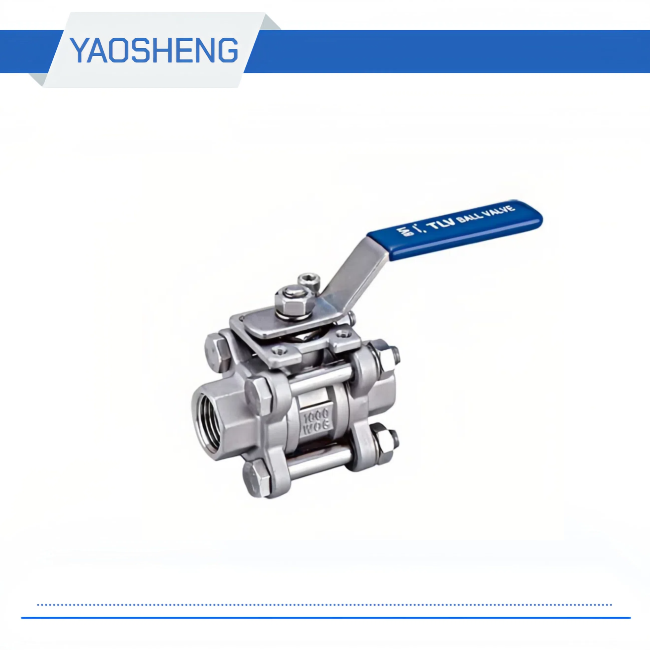3PC Ball Valve dn-50-600mm stainless steel ballvalve 1000WOG