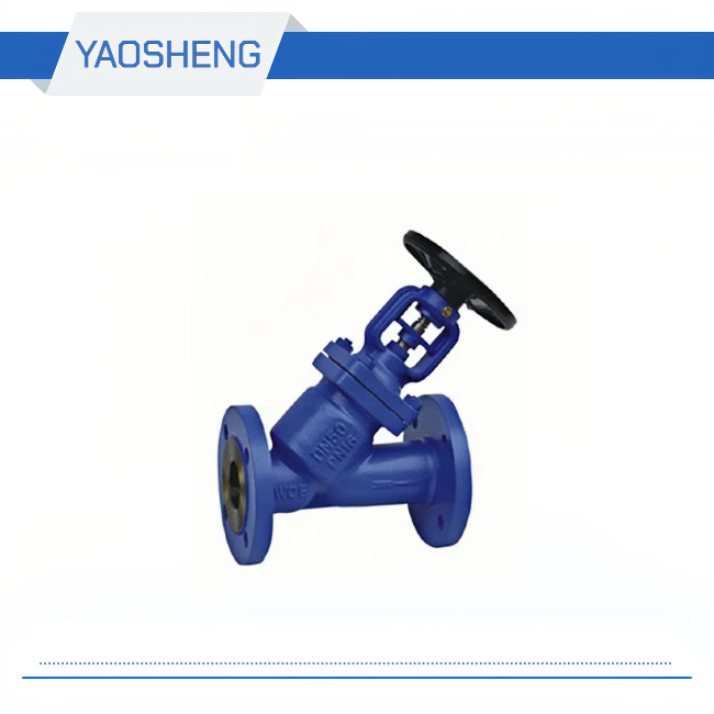 WJ44H-16/25/40/64 DIN Y-type Bellow Seal Globe Valve