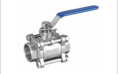 A three-piece ball valve
